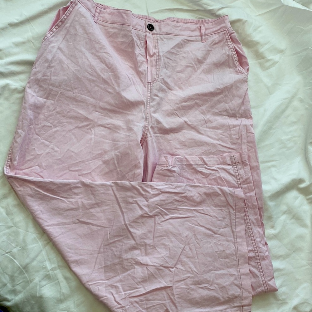 Pink Straight Leg Pants